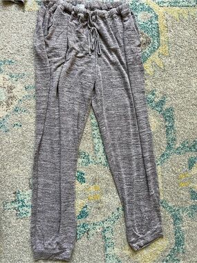 Cozy Marled Knit Lounge Set in Heather Gray